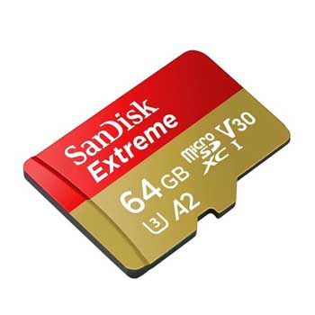 MICRO-SD 64GB SANDISK Extreme V30 A2 SDSQXAH-064G-GN6MN