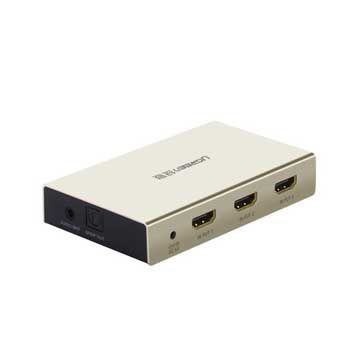 Bộ gộp HDMI 3 Vào 1 Ra + Optical và Audio 3.5 Ugreen 40369 (Có ARC)