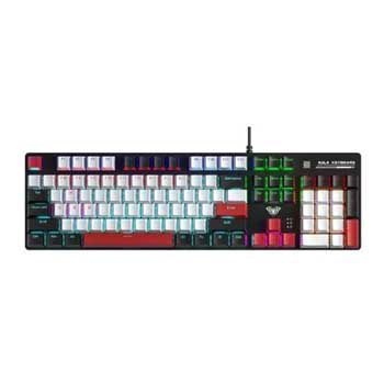 Bàn phím cơ Gaming có dây Aula S500 (Phiên bản Đen+trắng+đỏ/ Blue switch)