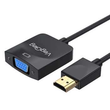 CABLE HDMI – VGA VEGGIEG V-Z612 (màu đen) (Không có Audio)