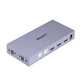 KVM SWITCH HDMI 2.0 ( 2 In 1 Out ) UNITEK V307A