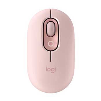Chuột không dây Logitech Pop Mouse with EMOJI màu Hồng (910-007402)