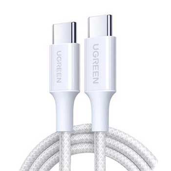 Cáp sạc nhanh 100W USB Type-C to USB Type-C dài 1M UGREEN 35220 (Màu Trắng)
