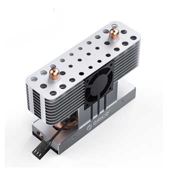 Tản nhiệt SSD M.2 ORICO M2HS8-FAN-SV (Màu bạc)