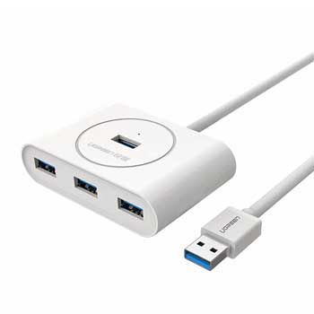 Bộ Chia USB 3.0 4 Cổng Ugreen 20282 ( Màu Trắng - dài 50CM )