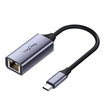 Đầu đổi USB-C to LAN 1000Mbps VEGGIEG V-K308