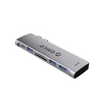 Đế cắm (Docking) đa năng 5 trong 1 cổng Type C ORICO 2CT-5H-GY