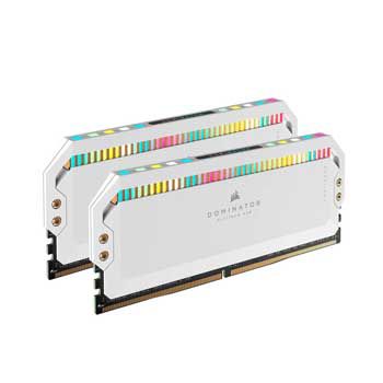 32GB DDRAM 5 6000 CORSAIR DOMINATOR® PLATINUM RGB White Led DDR5 - CMT32GX5M2X6000C36W (KIT)