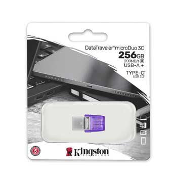 64GB KINGSTON DataTraveler microDuo 3C dual USB-A + USB-C (DTDUO3CG3/64GB)