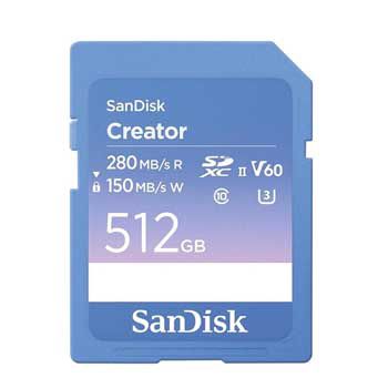 Thẻ nhớ SD SanDisk Creator 512GB SDSDXEP-512G-GNCIS