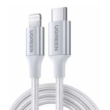 Cáp sạc USB Type C to Lightning 3A 36W Dài 1.5m Ugreen 70524 (Vỏ Nhôm)