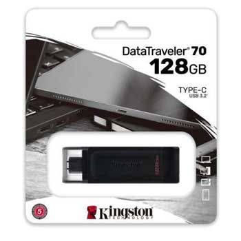 128GB KINGSTON DataTraveler 70 USB-C 3.2 Gen 1 (DT70/128GB)